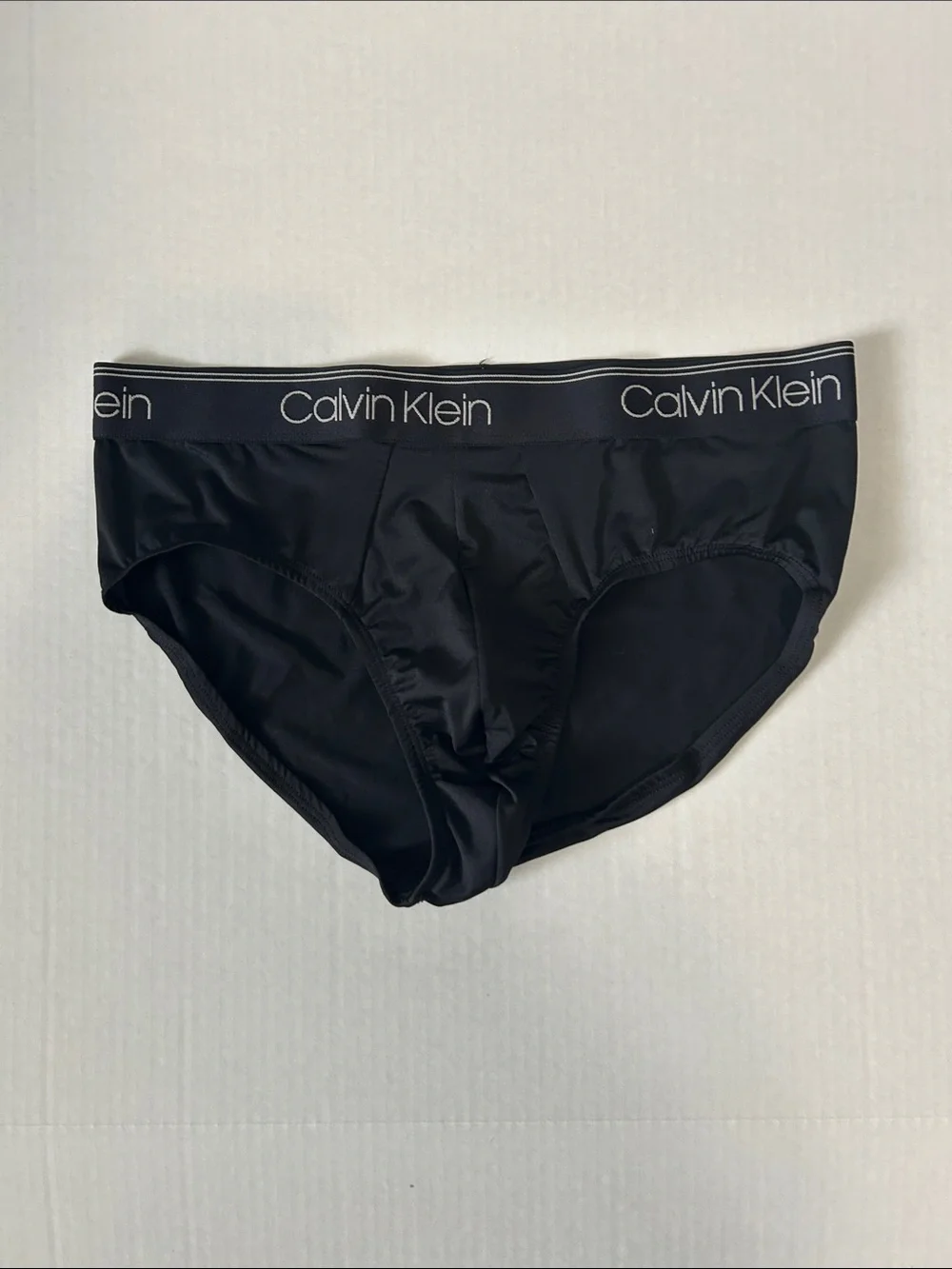 Calvin Klein Black Men's Briefs with Logo Waistband